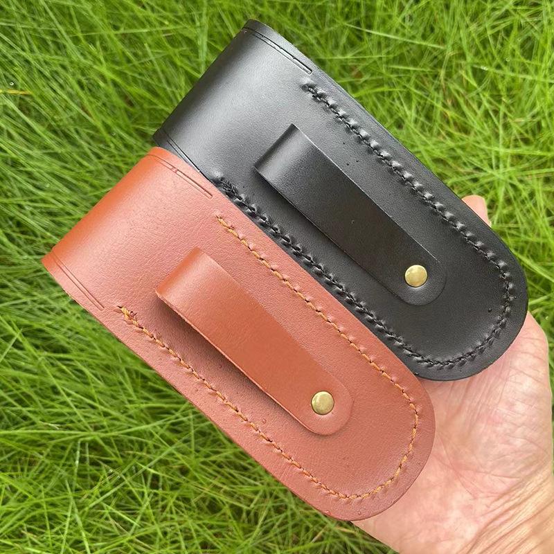 Universal Folding Tool Knife Sheath/Holster - Top Layer Cowhide Leather