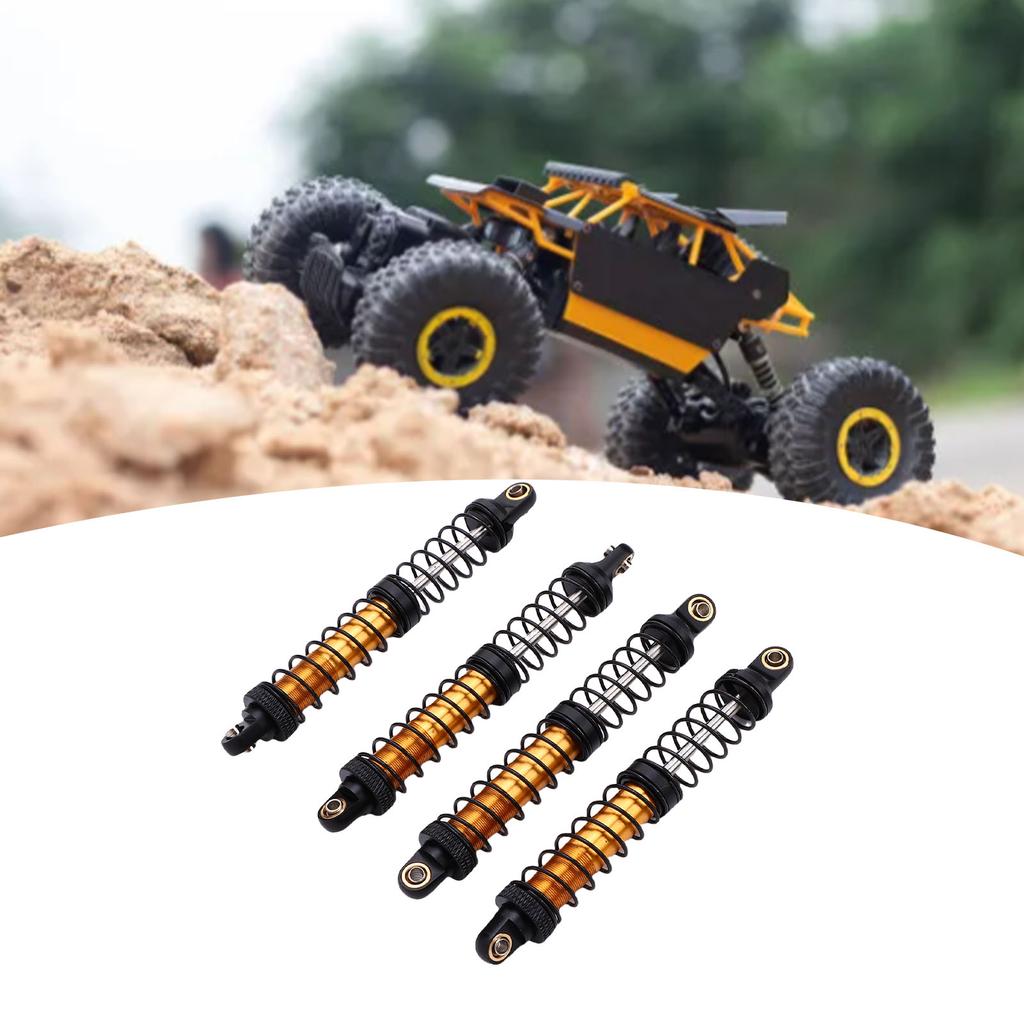 4pcs RC Car   Alloy 100mm Double Springs Shock Damper for 1Celsius10 RC Crawler Off Road Car