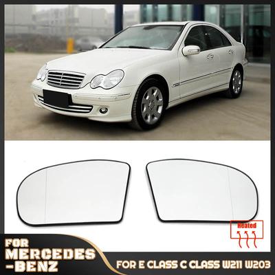Side Rearview Mirror Glass Heater Anti-fog Defrosting Door Wing Mirror Sheet For Mercedes-Benz E,C-Class W211 W203 01-07