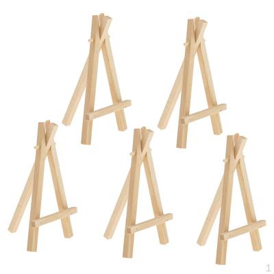 5 pezzi mini cavalletto in legno display supporto per pittura carta tela 2 dimensioni - S