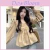 French Style Loose Shirt With 3d Effect Fabric For Spring Casual Wear