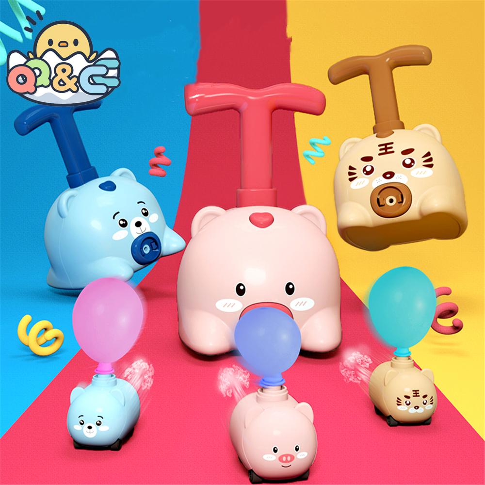 Non-Toxic Children Novelty Balloon Car Inertial Air Balloon Power Cars Model Toy Press Power Vehicle Educational Toys For Children Gift Kids