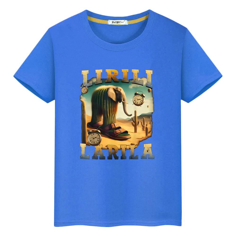 Italian Brainrot print  100%Cotton cartoon t shirt for kids boy 10years Tees Short  Anime Tops kids clothes girls y2k one piece
