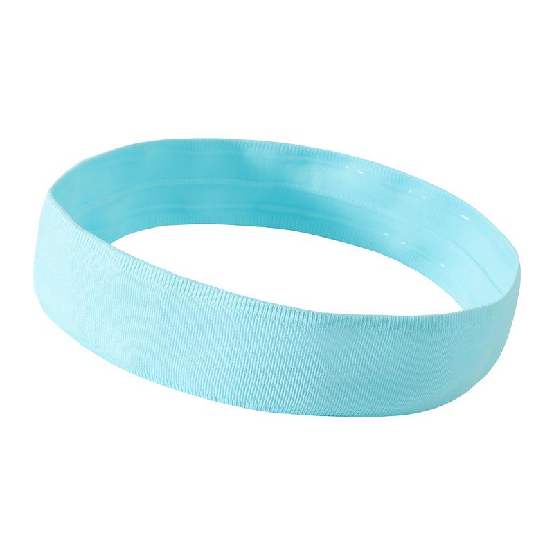 Unisex Sweat-Absorbing Embroidered Headband for Sports, Running, Fitness, and Yoga