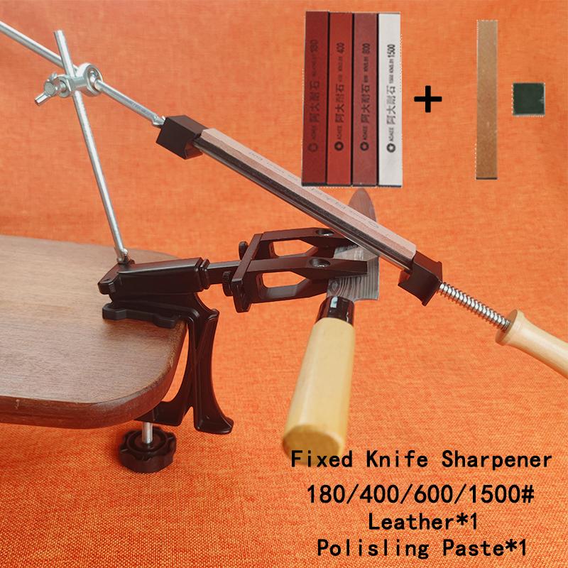 Professional Knife Sharpener Stainless Steel Fixed Angle Sharpener Diamond Stone Whetstone Kitchen Tools Sharpen Machine Knives