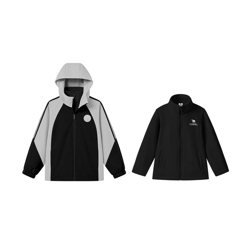 Camel Kids 2-Piece Fleece-Lined Outdoor Jacket 140