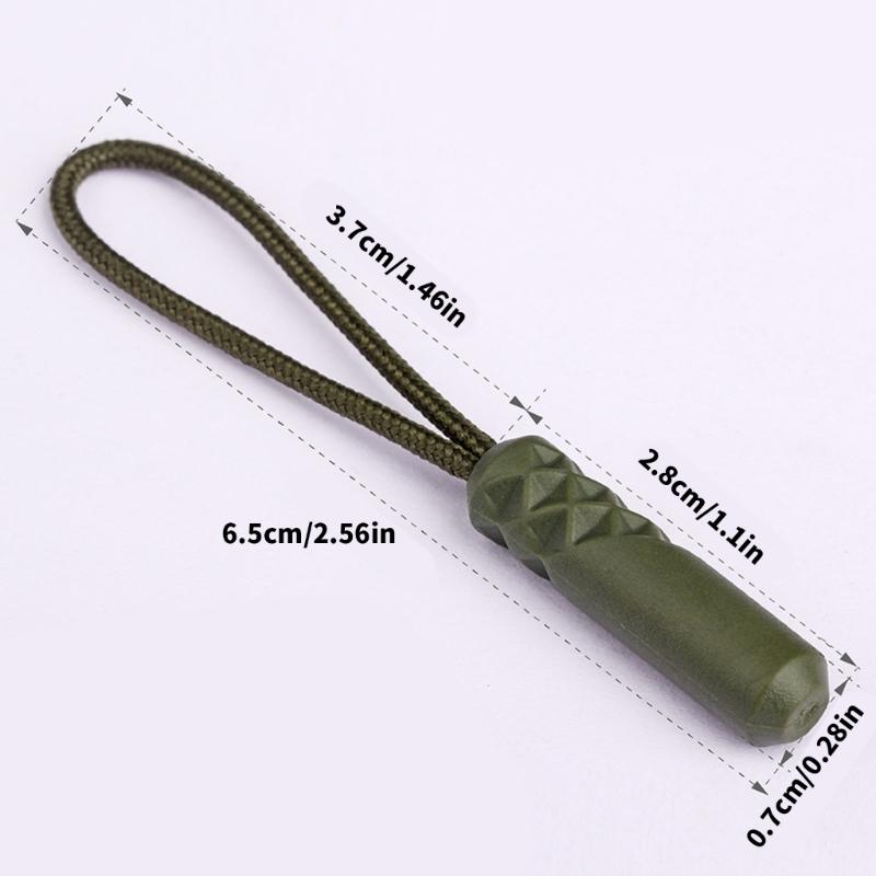 10lots Reliability Backpacks Zippers Tail Cord Suitcases Tent Zippers Cord for Outdoor Activity