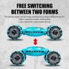 Gesture Sensing RC Stunt Twist Car, Blue - 4WD 2.4G Hand & Gesture Control, 360 Rotation Transform Off-Road Drift Climb with Lights & Music, Birthday 