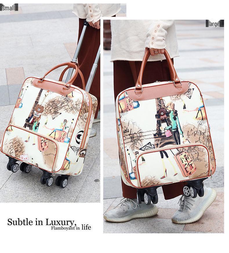 Borsa Trolley Grande Impermeabile da Donna con Ruote Universali