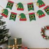 2D Christmas Decorations Wooden Christmas Flags For Shopping Malls, Shops, Corridors, And Aisles. Wooden Christmas Tree Hanging Flags