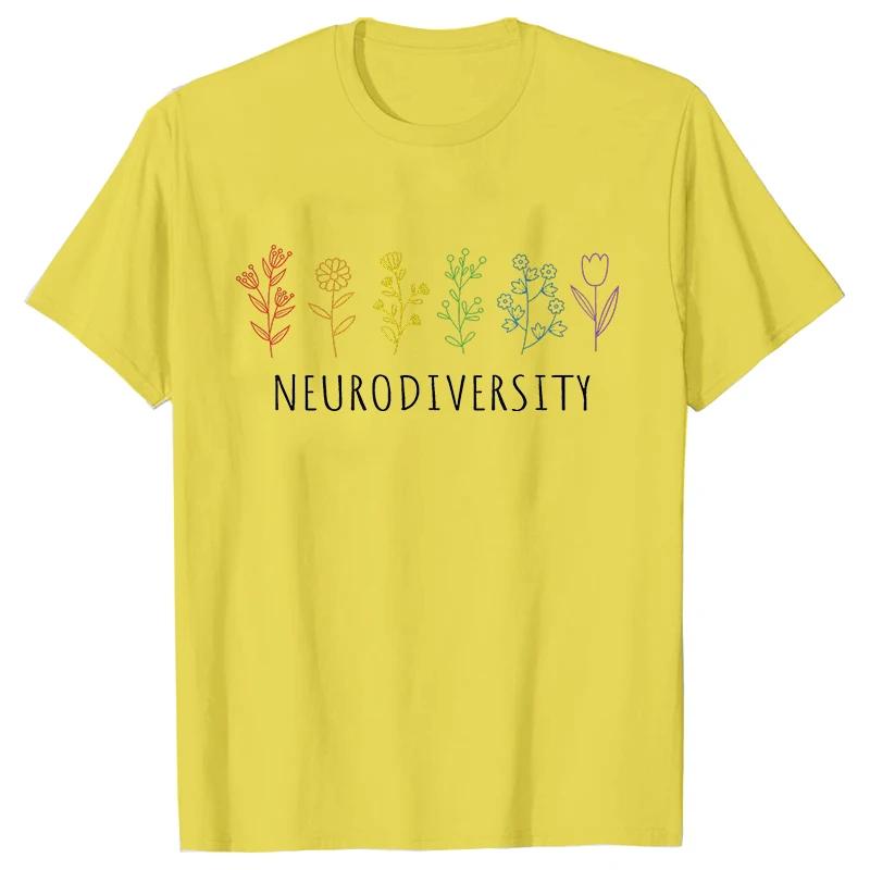 

Autism Awareness T Shirt Neurodiversity Graphic Tshirts Fashion Crew Neck Short Sleeve T Shirt Autism Mom Clothing for Women S