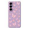 For Samsung Galaxy A56 5G Case Pink Butterflies Pattern Printing Straight Edge TPU Phone Back Cover