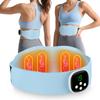 New Lycra Electric Heating Waist Massage Belt 8 Mode 9 Level Hot Compress Massager Abdomen Menstrual Relief Lumbar Muscle Relax