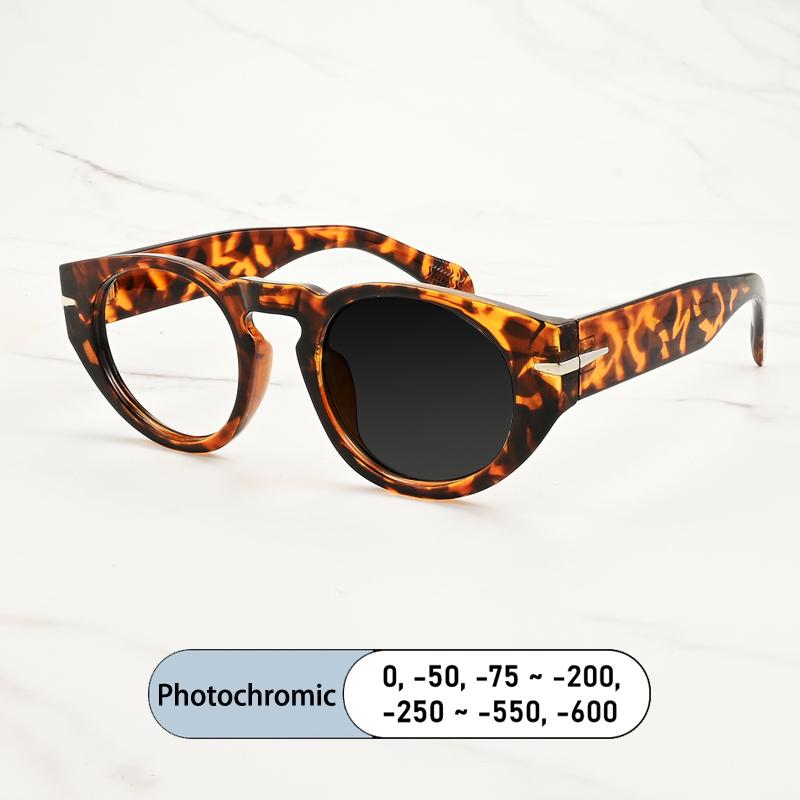 Classic Brand Design Retro Round Men Myopia Glasses Prescription Nearsight Anti Blue Light Women Short Light Optical Eyewear