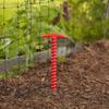 Yousheng 10Pcs Plastic Screw-in Tent Stake, Heavy Duty T-shaped Canopy Tent Peg, Windproof Spiral Ground Stake for Outdoor Camping Hiking