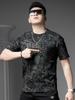 European Goods 2025 Summer New Men's Letter Print Rhinestone Short-Sleeve T-Shirt American Style Loose Trendy Casual Top