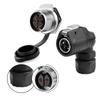 LP-20 2-4 Pin 90 Degree Waterproof Connector Quick Connection For Industrial Applications Automotive Equipment