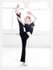 Children's Black Flared Dance Pants for Latin & Jazz Practice
