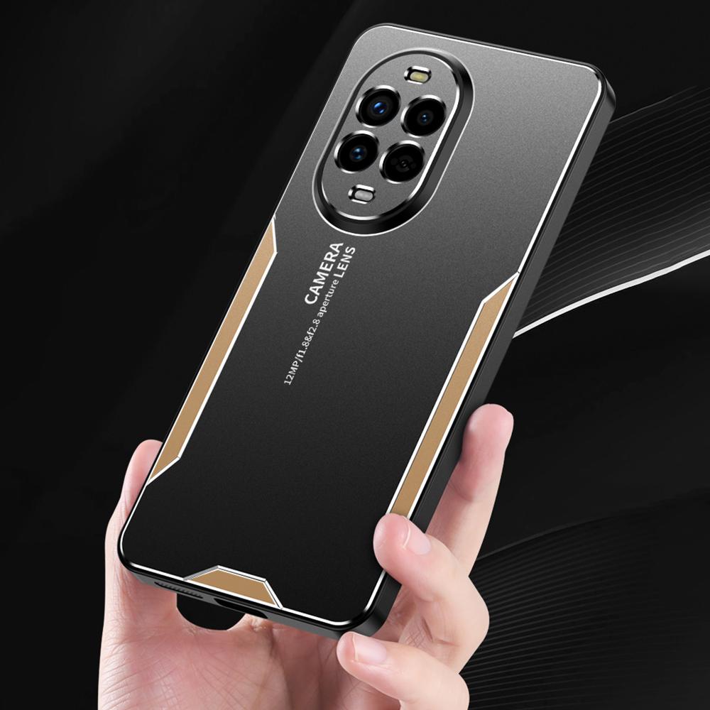 

For Huawei nova 13 Pro 5G Phone Case Aluminium Alloy TPU PC Back Cover Gold
