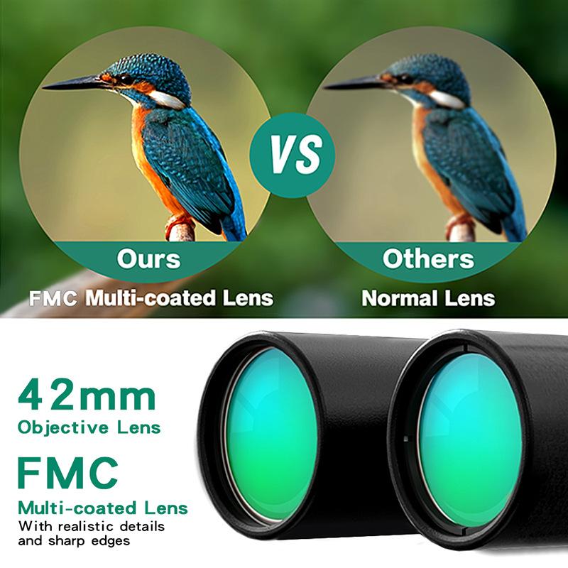 Nowe lornetki Cross-border 12x42 Wysokiej rozdzielczości Outdoor Wodoodporne Ręczne przenośne lornetki