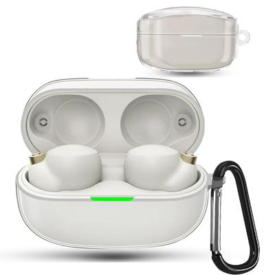 AIYYXX Compatible con Sony Funda Protectora de Silicona Líquida para Mosquetón de Pérdida Funda Sony para WF-1000XM4, WF-1000XM4, Funda, Sony, Recargable,