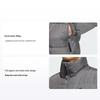 530 Couleur Unie Décontracté Sports Extérieurs Col Montant Doudoune Homme Veste Grise IT8725