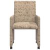 Dining Room Chairs with Casters 2 pcs Light Grey 57 x 66 x 94 cm