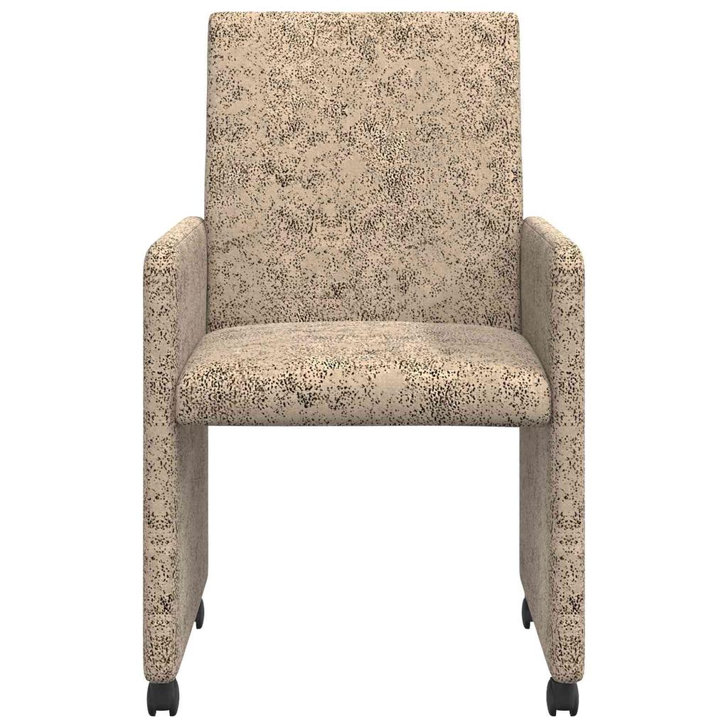 Dining Room Chairs with Casters 2 pcs Light Grey 57 x 66 x 94 cm