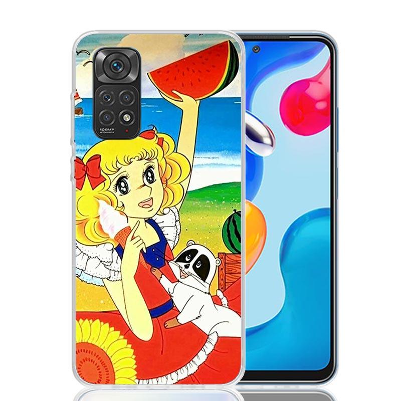 Anime Candy Phone Case For Xiaomi Redmi Note 15 14 13 12S 12 Pro Plus 11S 11E 11 11T 10S 10 Art Soft Pattern Cover Redmi Note 14