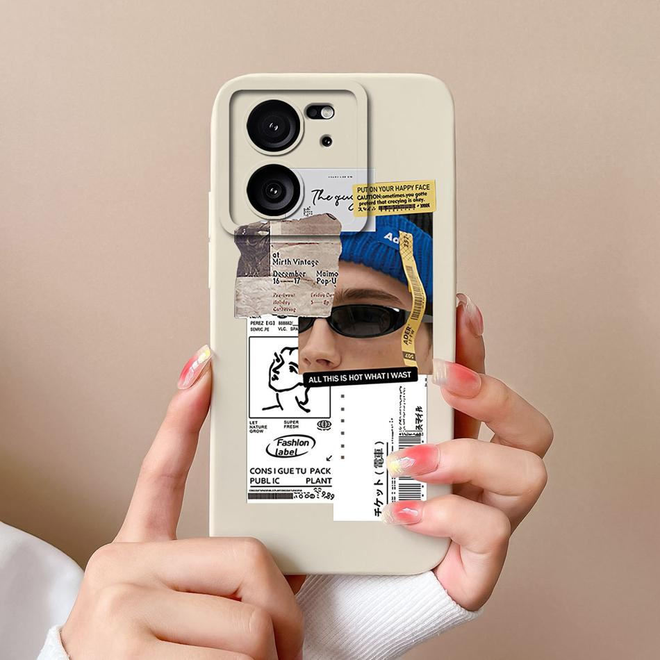 For Xiaomi 13T Pro Phone Case Cool Bear High Quality Liquid Silicone Full Coverage Anti Drop Funny Bumper For Xiaomi13T 13TPro