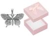 Srebrny Wisiorek Motyl Damska Oksydowana Srebrna Zawieszka Motylek 925