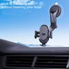ES33 ABS+Carbon Fiber 360 Degree Rotation Suction Cup Mount Car Mobile Phone Holder Bracket