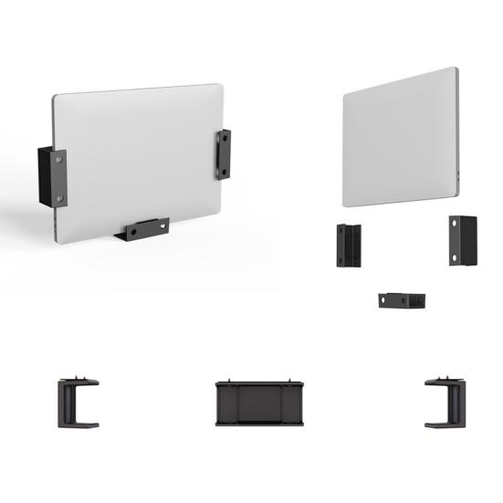 3Pcs/Set Wall Mount Invisible Plastic Bracket Laptop Holder Mounted On Table Back Keyboards