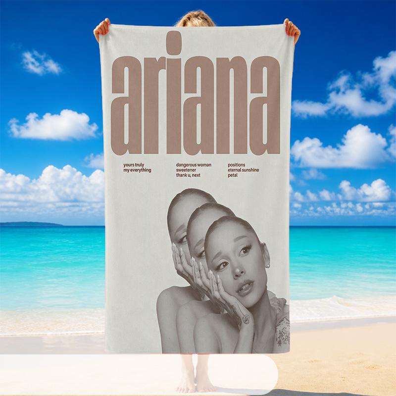 Ariana Grande Beach Towel, Soft Large Absorbent Towel For Beach Swimming Pool Travel Vacation