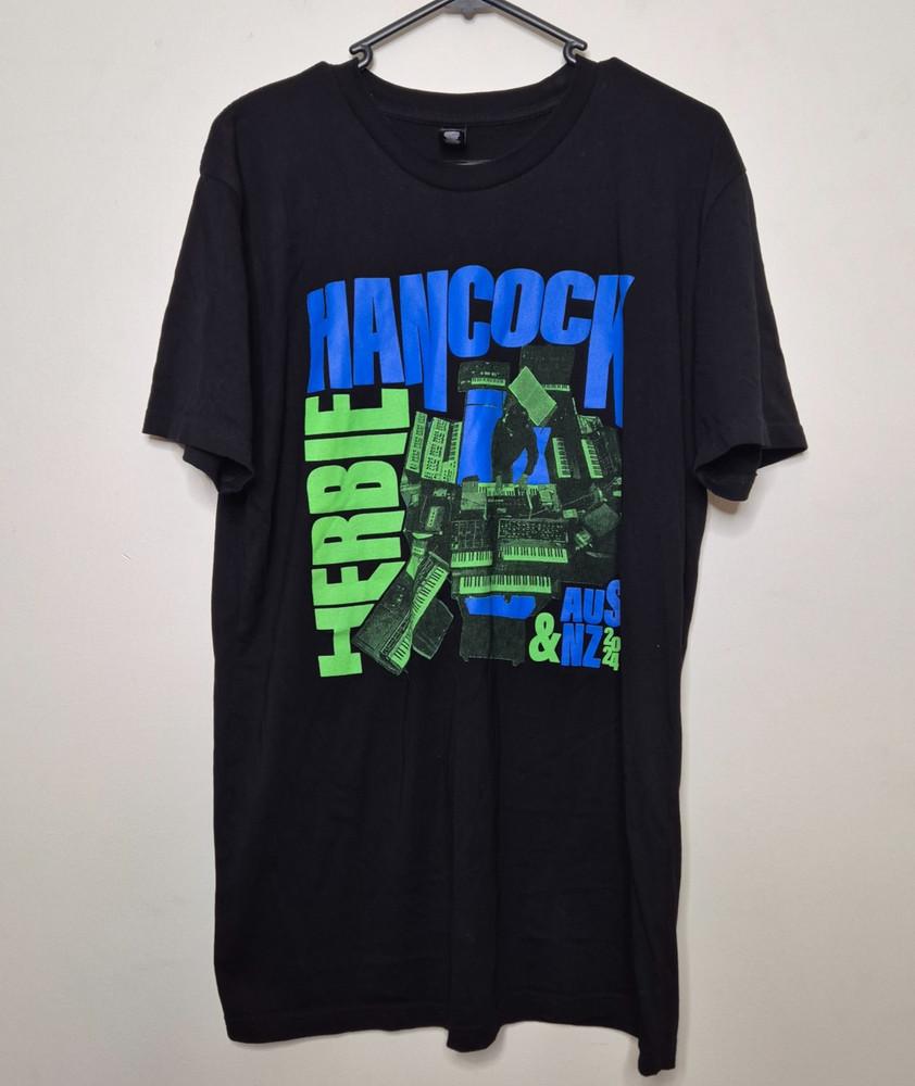 Herbie Hancock Aus amp NZ Tour 2024 TShirt Tee Size M American Jazz Musician Unisex T-Shirt S