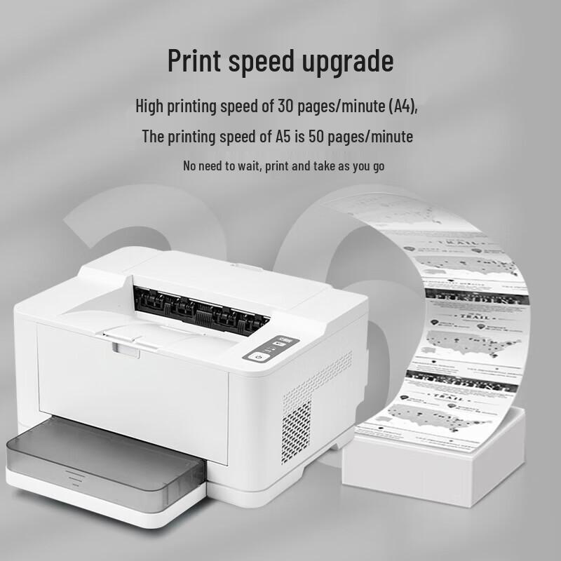 LANXUM GP1230 A4 Black & White Business Laser Printer CN Plug (adapter Included)
