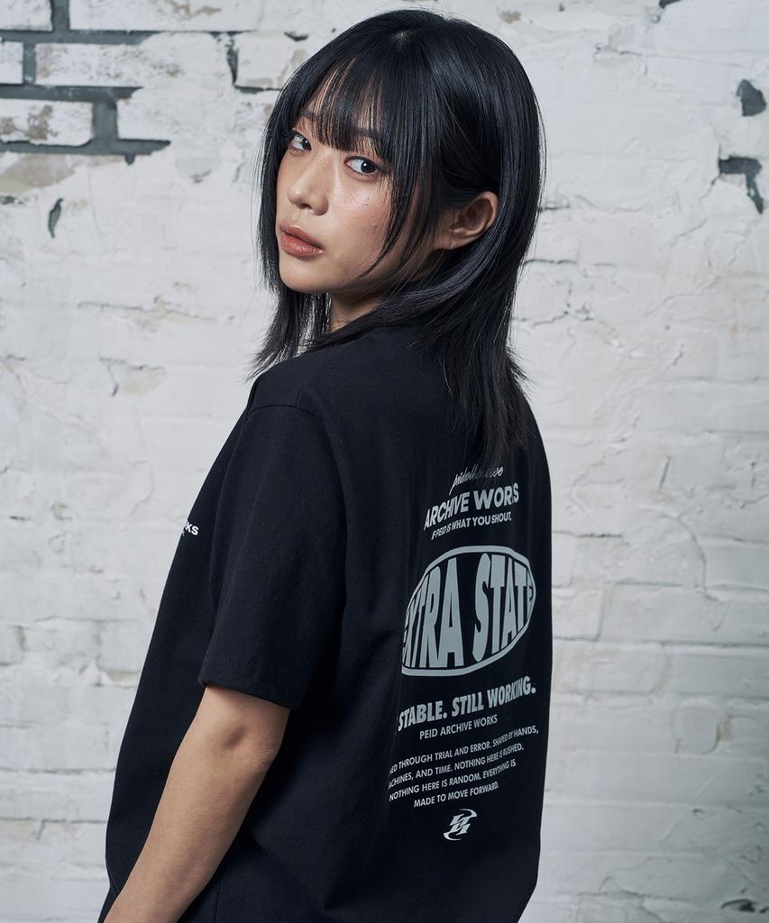 Peideu [Set] Pd State Fake Short Sleeve T-Shirt 2-Piece Package