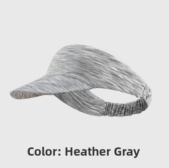 UV Protection Sun Visor Hat 8CM Wide Brim Empty Top Sun Hat for Women Running Hiking