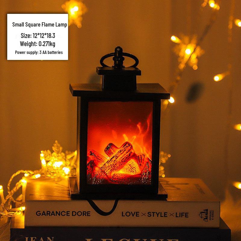 

Nordic Style LED Flame Simulation Lamp - Decorative Fireplace Night Light for Home Atmosphere 5v