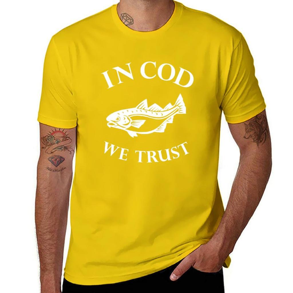 In Cod We Trust Tshirt Vintage Graphics Sublime Unisexs Tshirt