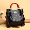 Handbag, Outdoor Crossbody Bag, Large Capacity Stylish Soft Leather Embossed Shoulder Bag, Women's Bag