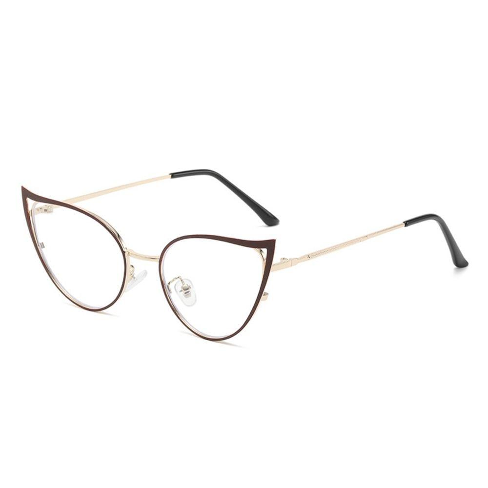 Cat Eye Anti-Blue Light Glasses Women Men Oversized Optical Frame Eye Protection Ultra Light Eyeglasses Office Computer Goggles
