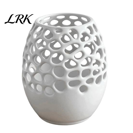 Modern Honeycomb Pen Holder Holder, 3D Printed Hollow Design Container, Stylish Desk Organizer for Pencils Makeup Brushes