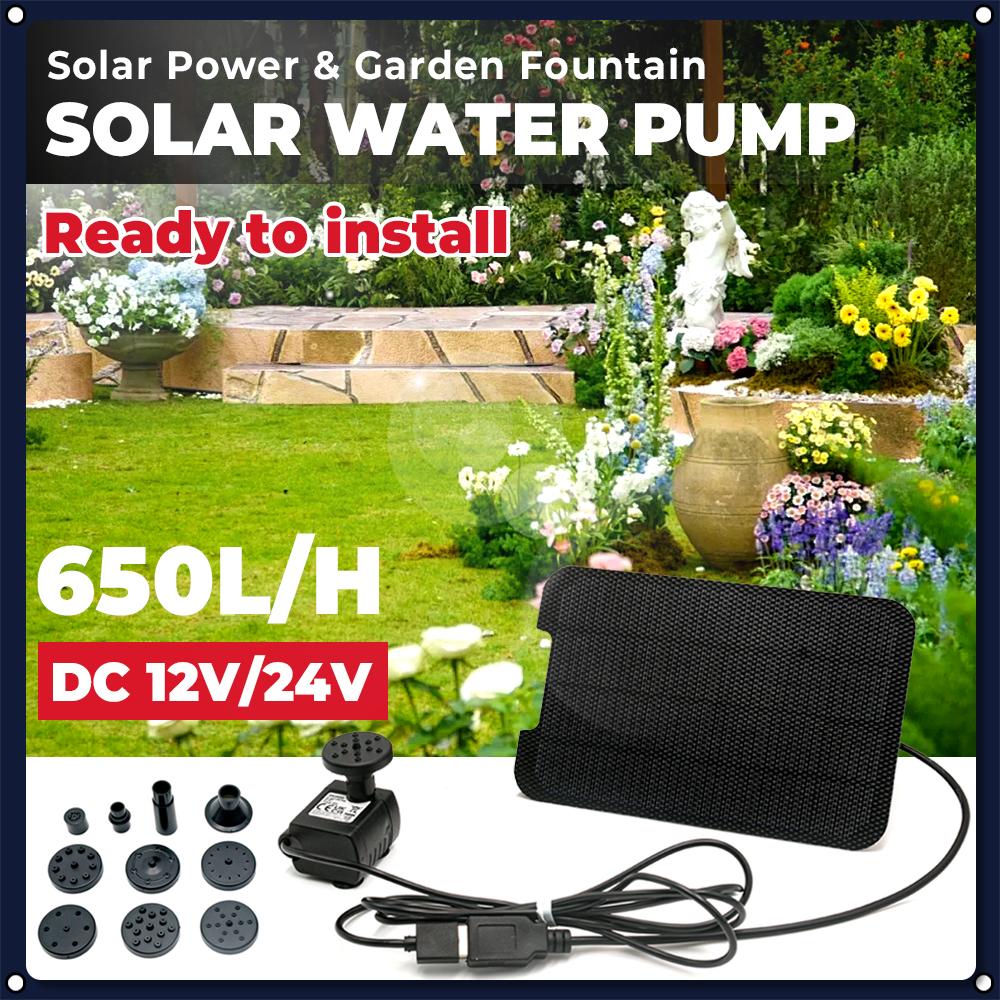 Solar Panels 9W Solar Pumps Fountains Garden Floaters Watering Power Fountains Pools Home Gardens Fish Ponds