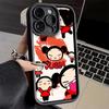 Phone Case for iPhone 17 Air 16E 15 16 Pro Max Cartoon Cute Pucca Garu Cover 14 Plus 13 12 Mini Soft Shell Silicone Fundas