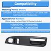 Window Control Switch Cover, Driver Side Door Switch Panel Bezel Trim, Compatible with VW Golf GTI 2 Door 2006-2009