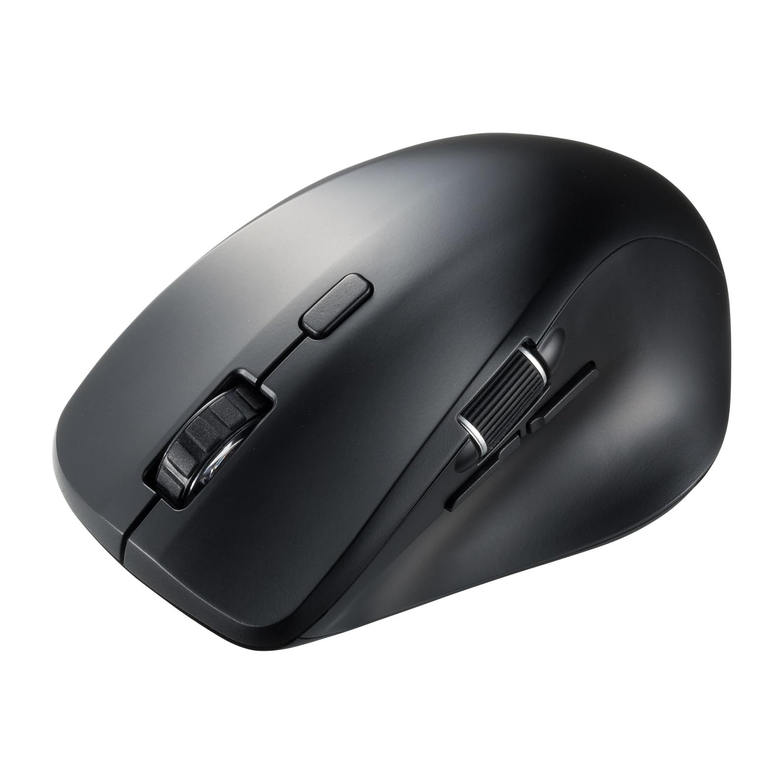

Sanwa Supply MA-BBS523BK Silent Bluetooth Mouse (with Side Wheel, 5 Buttons, Black)