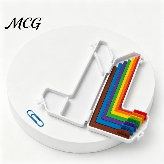 Guida alle Misure per Artigianato 1 Set Strumento di Allineamento, 7 Distanziatori 1/16 1/2 Pollice per Righello per Biglietti Artigianato di Carta Preciso, Kit Fai da Te per Scrapbooking
