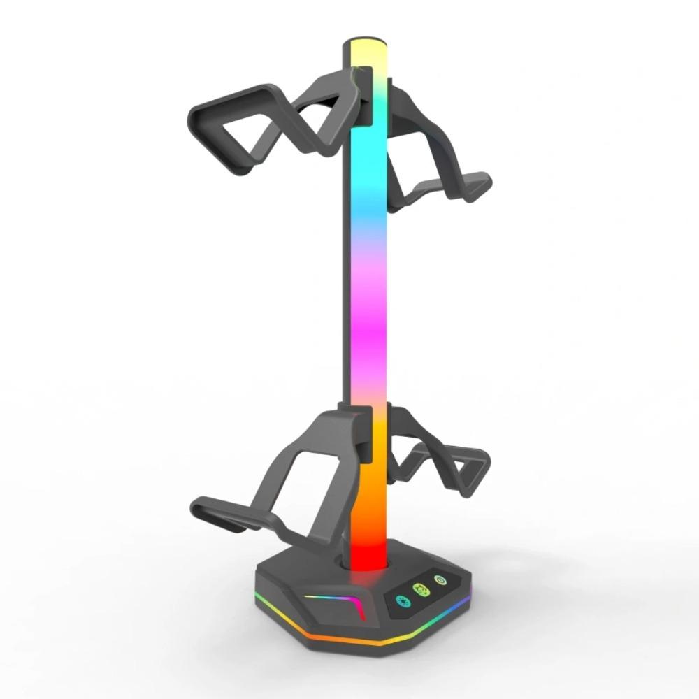 RGB Светодиодная подставка для наушников Многофункциональная консоль для передачи данных Стойка для контроллера Противоскользящая для Playstation5/PS5