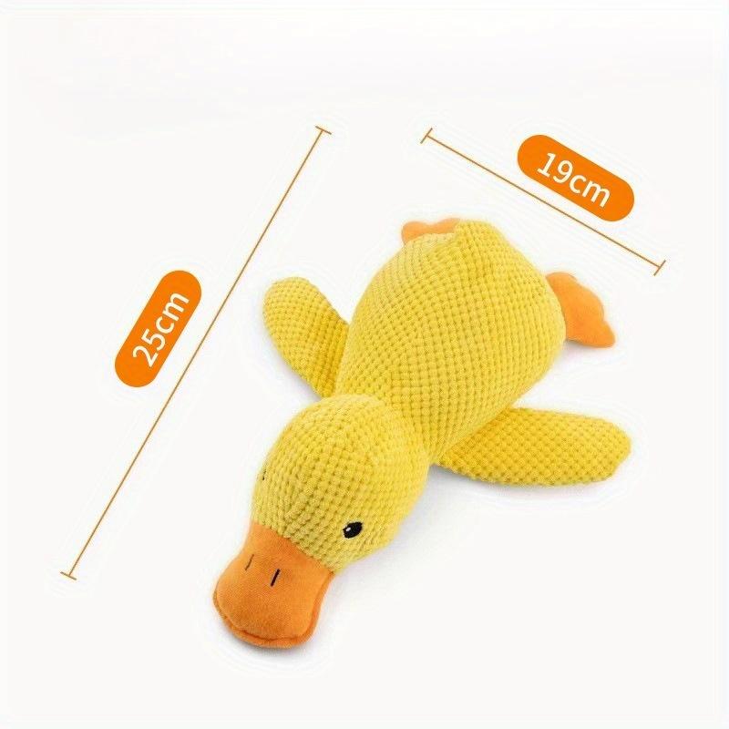 Plush Squeaky Duck Dog Toy - Bite-Resistant, Soft Chew Toy for Medium To Small Breeds with Interactive Sound Effects, Ideal for Play & Training